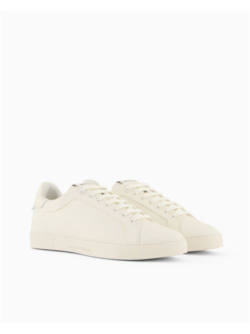 SOFT LEATHER SNEAKERS EMPORIO ARMANI | X4X598.XF66200894 OFF WHITE